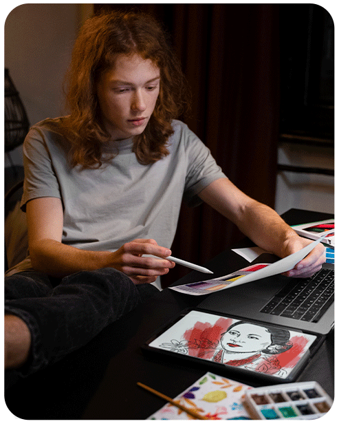 Freelance graphic designers, illustrators, photographers
