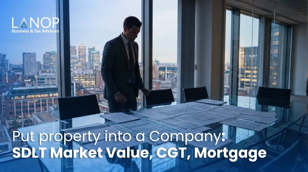 Put property into a Company SDLT Market Value, CGT, Mortgage