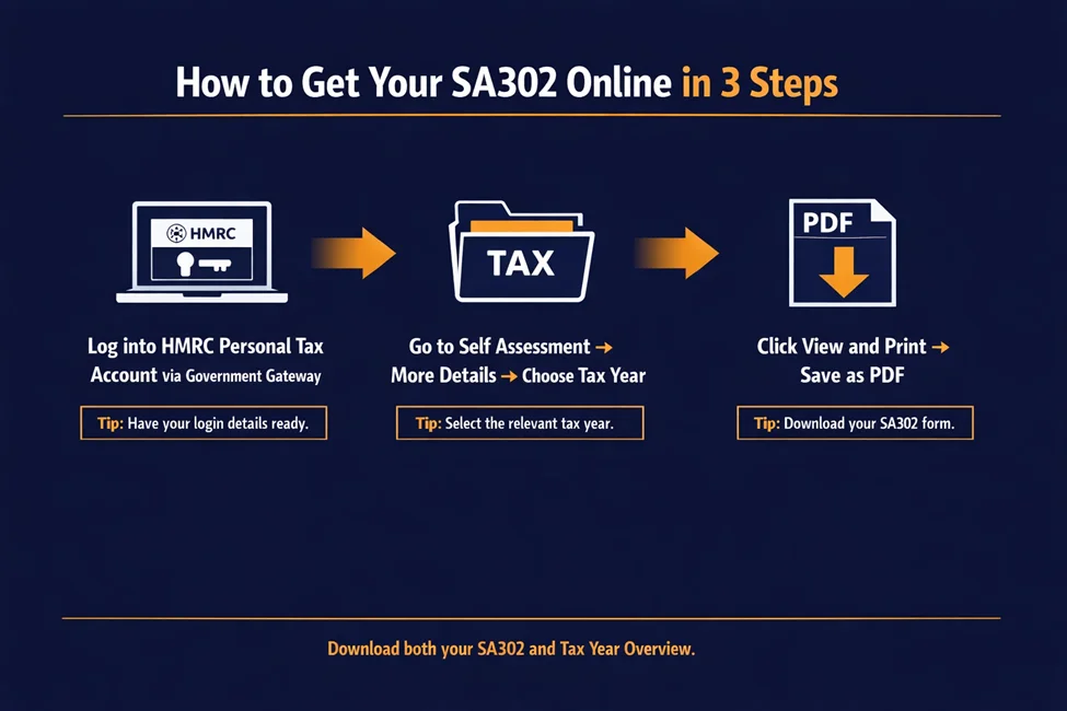 How Do You Obtain an SA302 Online Step-by-Step