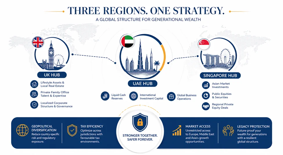 HNWI Wealth Structuring Offshore: Multi-Jurisdictional Frameworks for 2026 Building a Three-Region Asset Allocation Structure