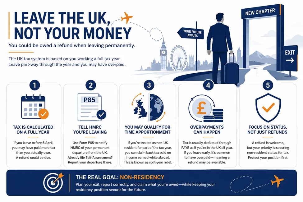Can You Claim Tax Back When Leaving the UK Permanently