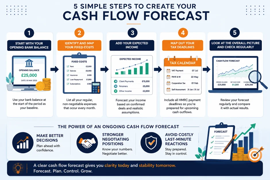 Forecasting your cash flow gives you early warning