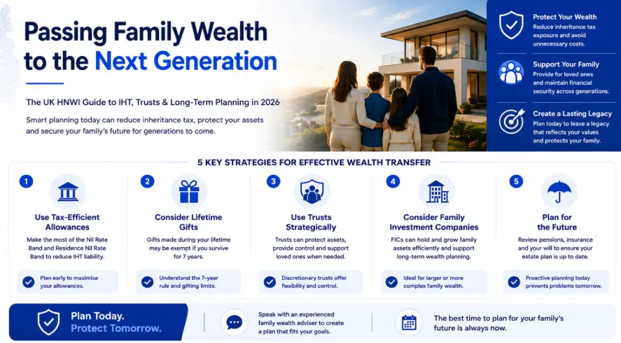 Passing Family Wealth to the Next Generation: The UK HNWI Guide to IHT, Trusts and Long-Term Planning in 2026 Passing Family Wealth to the Next Generation: The UK HNWI Guide to IHT, Trusts and Long-Term Planning in 2026