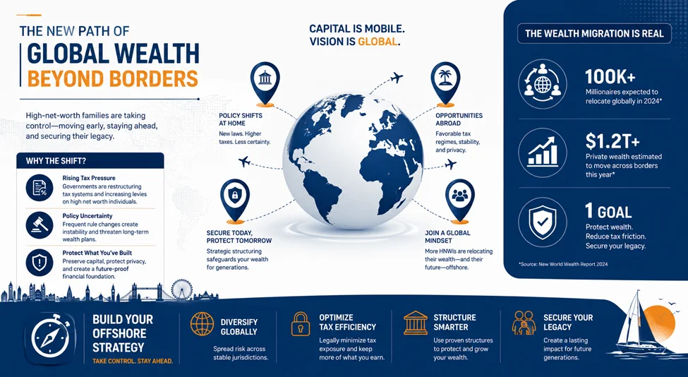 HNWI Wealth Structuring Offshore: Multi-Jurisdictional Frameworks for 2026 Why Wealthy Families Are Moving Assets Offshore