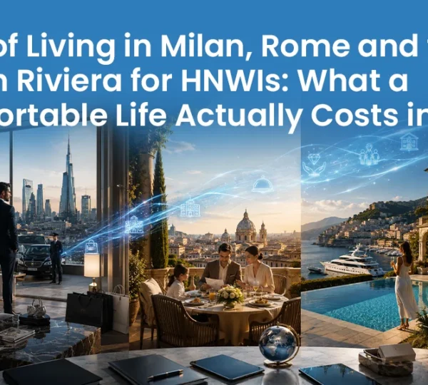 Cost of Living in Milan, Rome and the Italian Riviera for HNWIs What a Comfortable Life Actually Costs in 2026