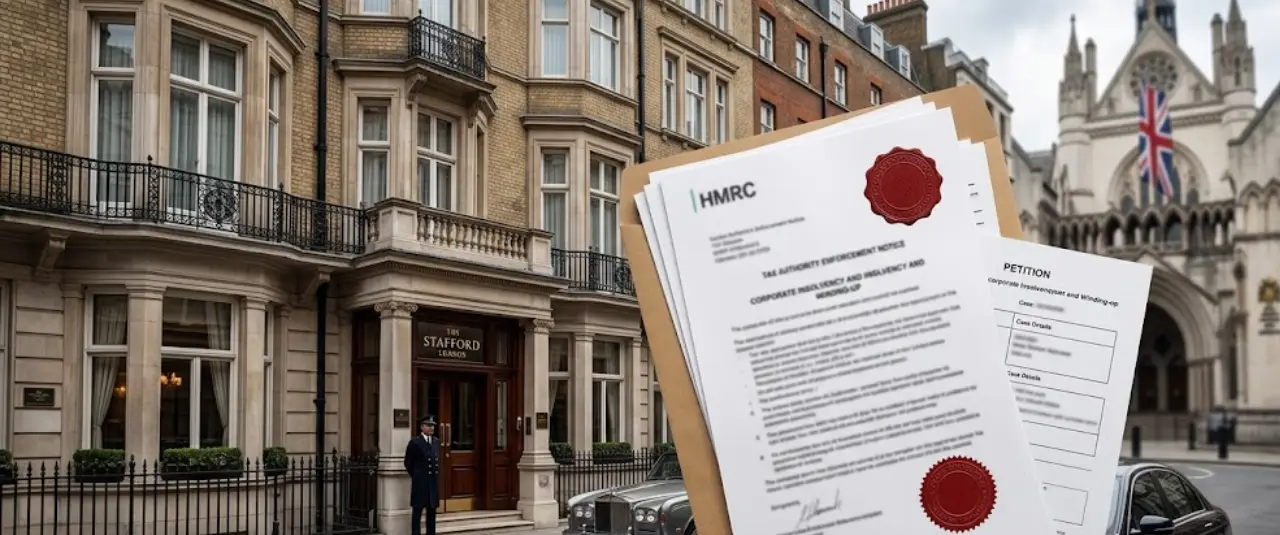 Home The Stafford London Faces HMRC Winding-Up Petition Over Unpaid Tax Debts