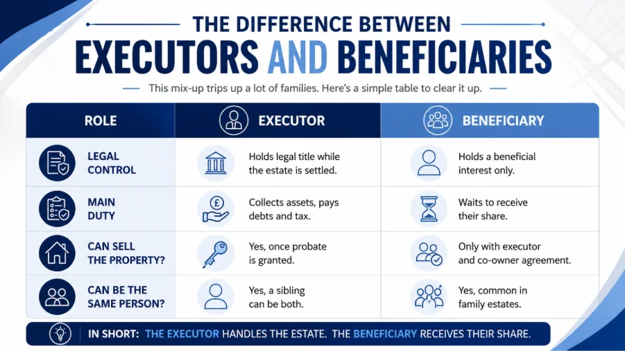 Inherited Property Split Between Siblings in the UK (2026): Legal Rules, Tax, and Your Options When do beneficiaries become legal owners