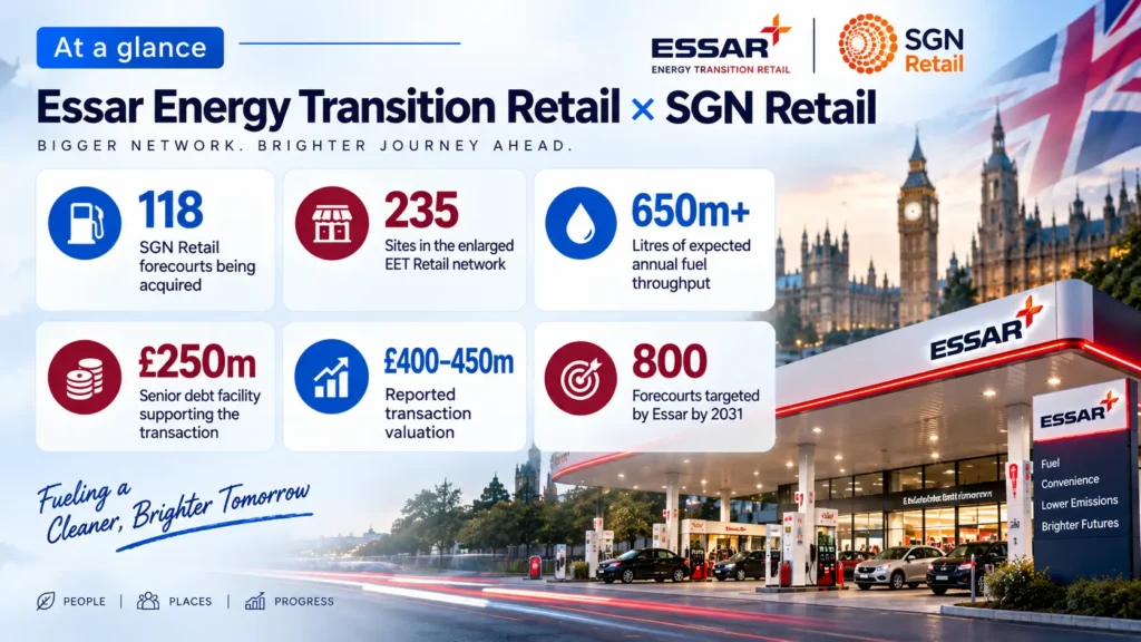 Essar Acquires 118 UK Petrol Stations in Major SGN Retail Deal Essar Acquires 118 UK Petrol Stations in Major SGN Retail Deal