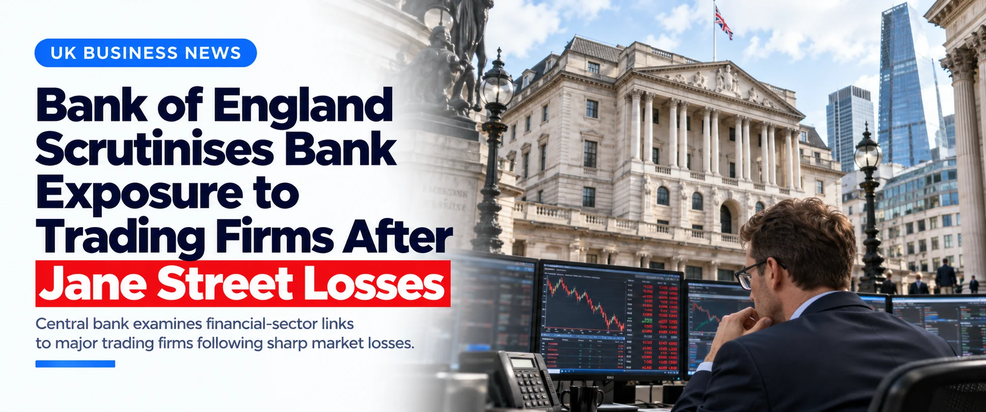 Home Bank of England Scrutinises Bank Exposure to Trading Firms After Jane Street Losses