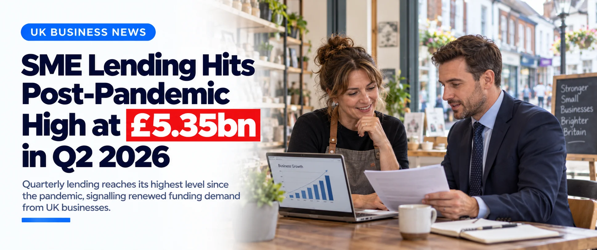 Home SME Lending Hits Post-Pandemic High at £5.35bn in Q2 2026