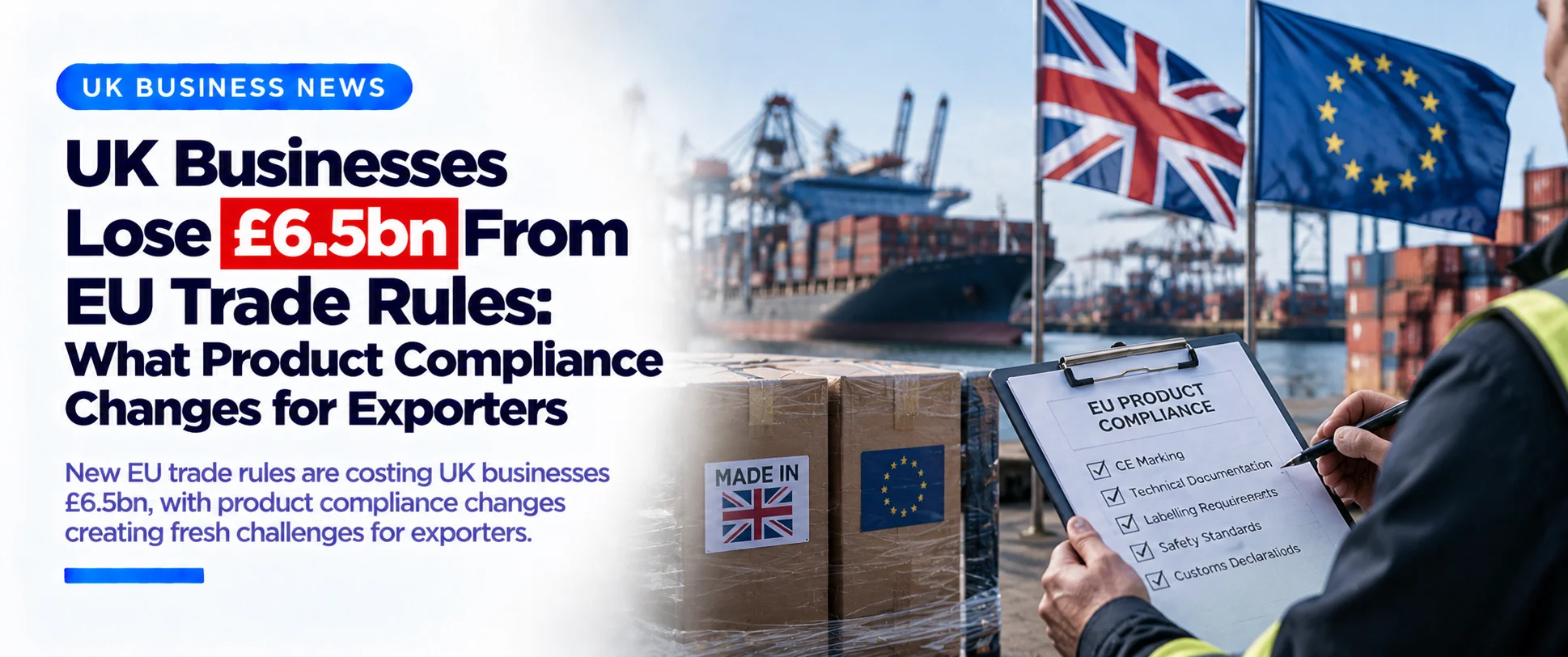 Home UK Businesses Lose £6.5bn From EU Trade Rules What Product Compliance Changes for Exporters