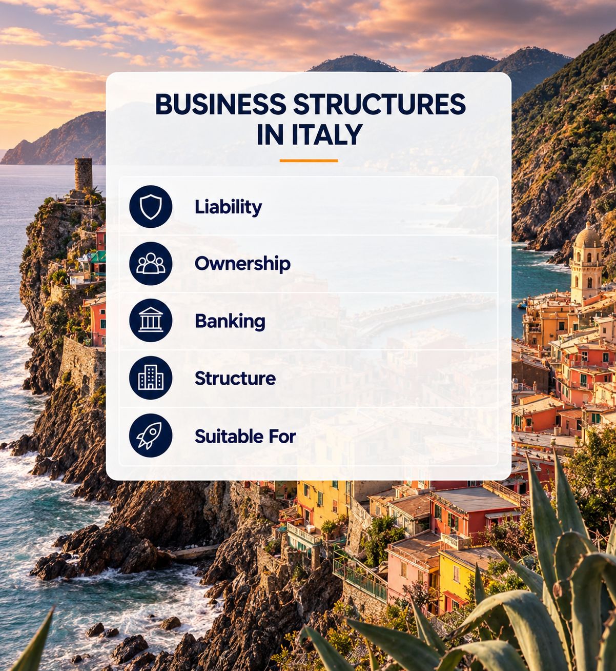 Business Registration in Italy Business Structures in Italy