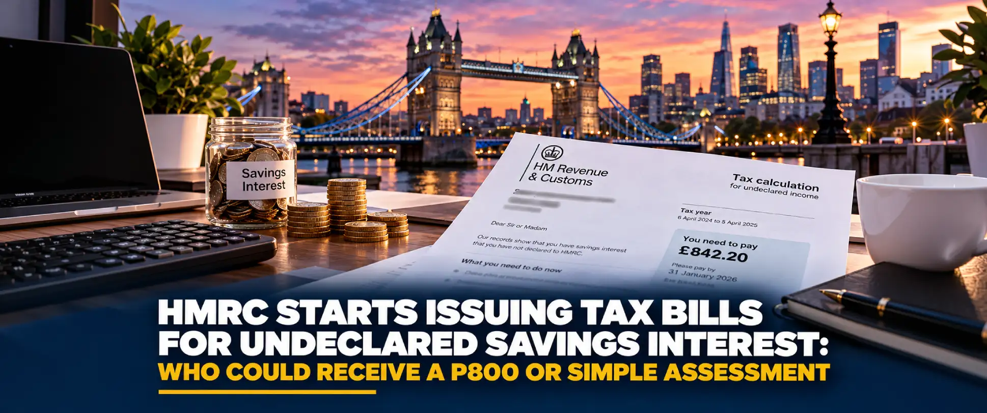 Home HMRC Starts Issuing Tax Bills for Undeclared Savings Interest Who Could Receive a P800 or Simple Assessment