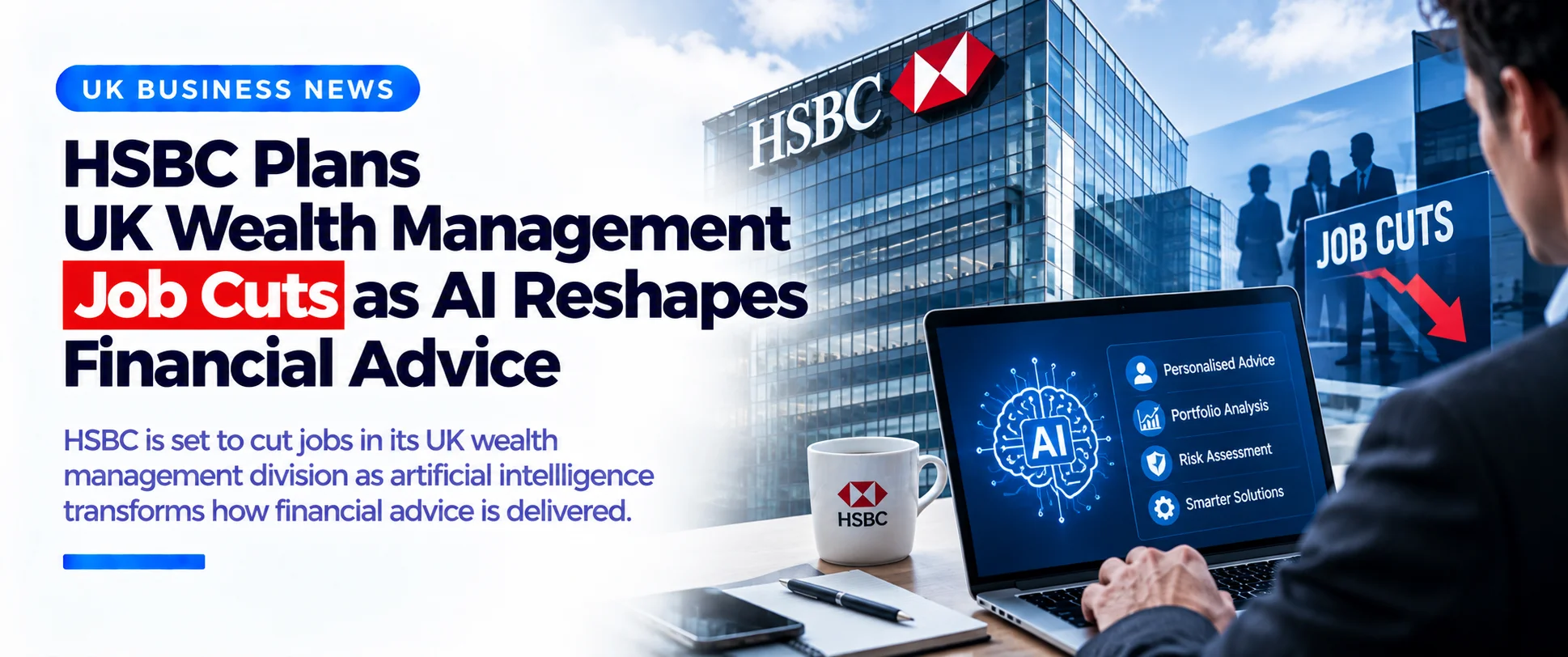 Home HSBC Plans UK Wealth Management Job Cuts as AI Reshapes Financial Advice