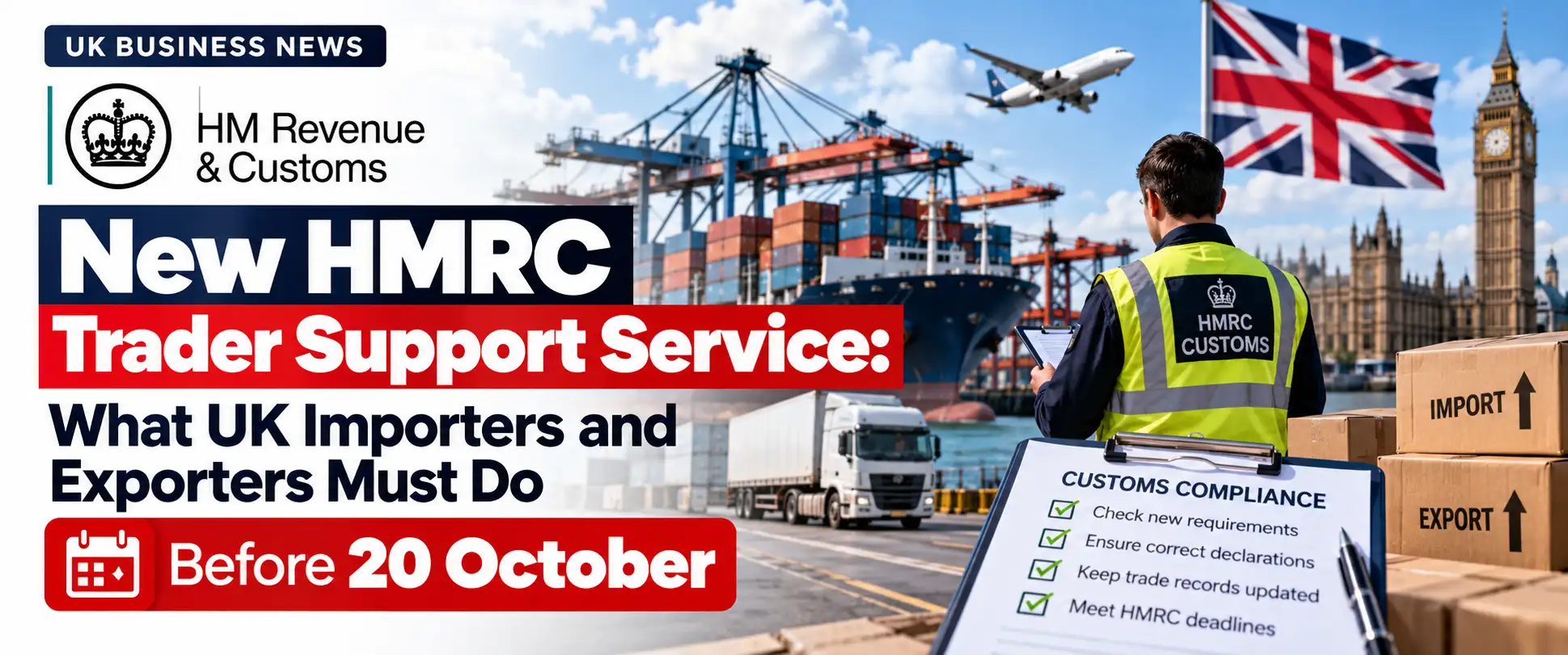 New HMRC Trader Support Service: What UK Importers and Exporters Must Do Before 20 October 
