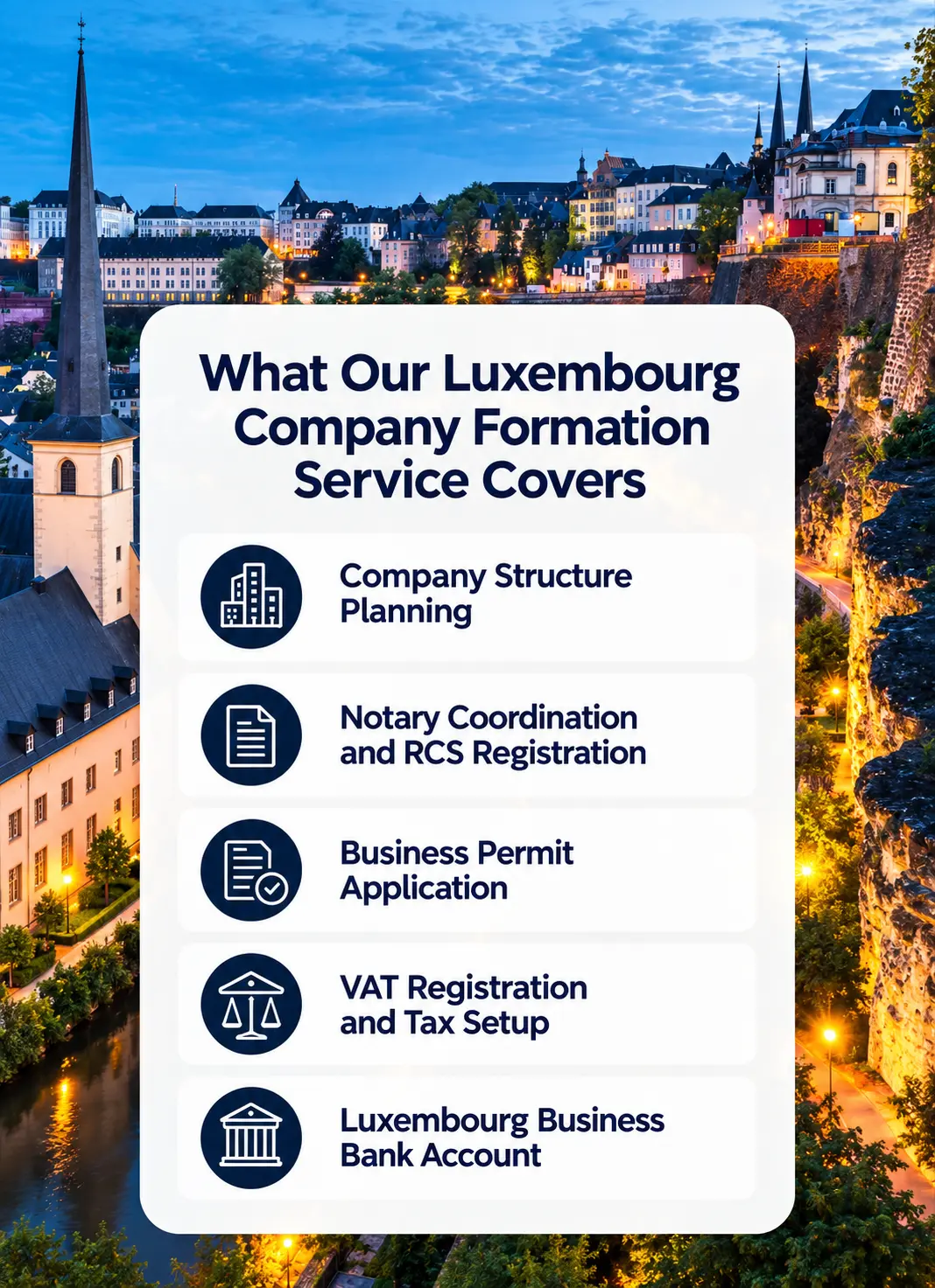 What Our Luxembourg Company Formation Service Covers