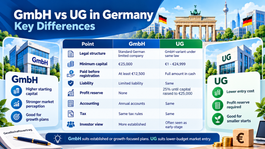 GmbH vs UG? Setting Up a German Company as a UK Founder in 2026 GmbH vs UG? Setting Up a German Company as a UK Founder in 2026